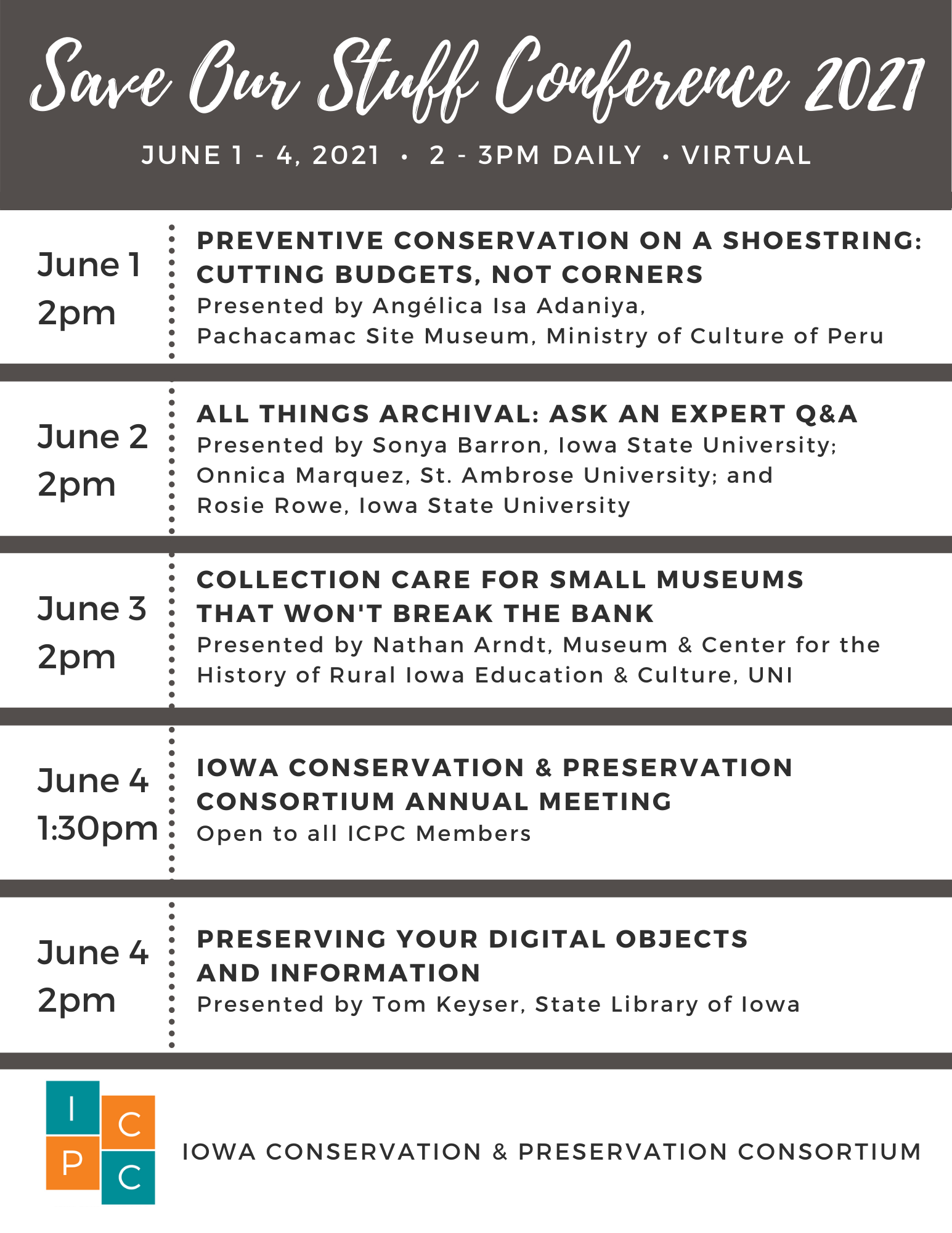 2021 SOS Conference Reservation Page Iowa Conservation And